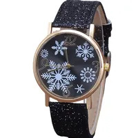 New Fashion Women Watches Luxury Christmas Snowflake Waterproof Quartz Watch for Women Ladies Girls Wrist Watch Christmas Gifts