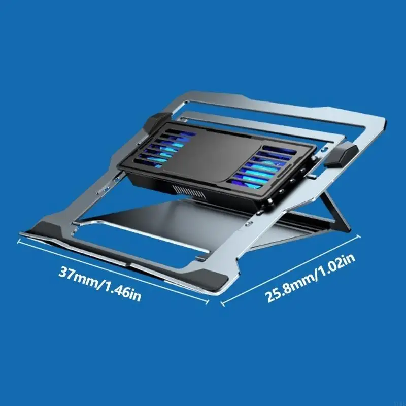 

Y88B Алюминиевый ноутбук охлаждающий накладка Gaming Laptop Coolers тихо охлаждать вентилятор склад