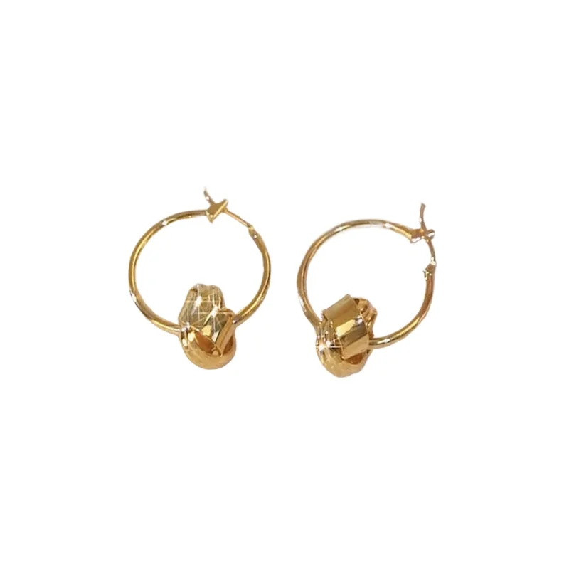 

Металлические серьги, новые модные серьги с богатым узлом, темпераментные легкие роскошные модные серьги