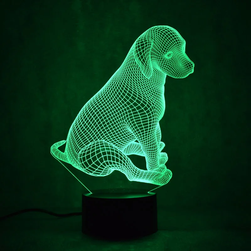 

Puppy Touch 3d фонари Красочные светодиодные маленькие ночные огни Креативные домашние USB-светильники Новые странные детские игрушки Детская лампа
