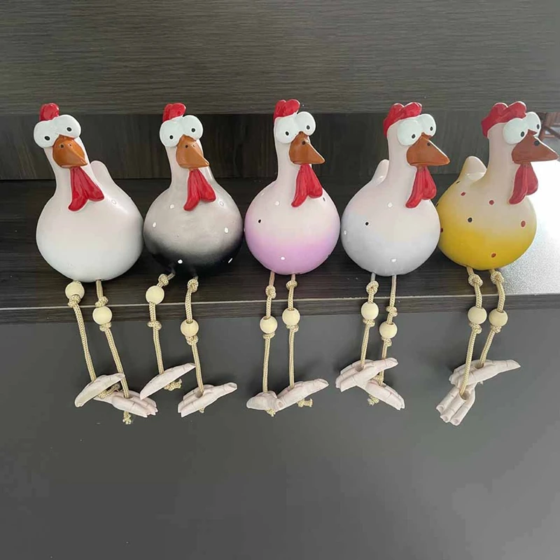 AB09-Resin Rooster Outdoor Statues Funny, Waterproof And Does Not Fade Suitable Courtyard, Garden, Balcony Decoration