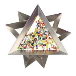 Aluminum Triangle Plate Jewelry Classification Triangle Plate Loose Bead Plate Nail Tool DIY Jewelry Display Plate Sorting Plate