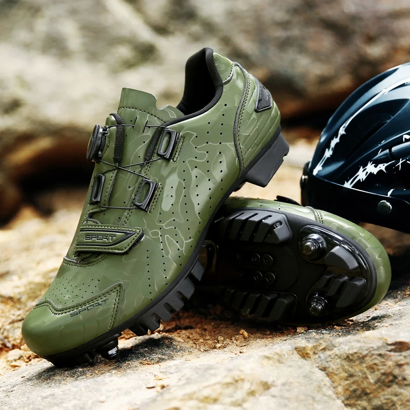 Cycling Sneaker MTB Men Sport Road Bike Boots Flat Racing Speed Sneakers Trail Mountain Bicycle Footwear Spd Pedal Cycling - Image 3