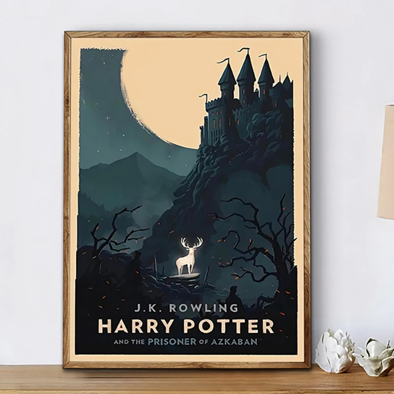 Castillo mágico de Harry Potter, lugares mágicos, impresiones artísticas, póster de película, prisionero de Azkaban, pintura en lienzo, decoración de pared de habitación de niños
