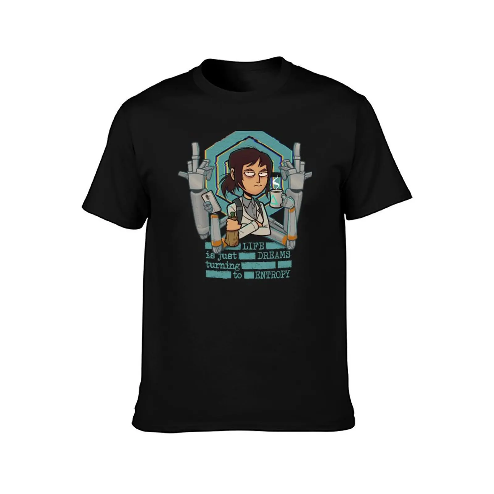 Reagan's Insight: Life is Dreams Turning to Entropy Ridley Cognito T-Shirt Dry Fit Athletic Short Sleeve Shirt T-Shirt
