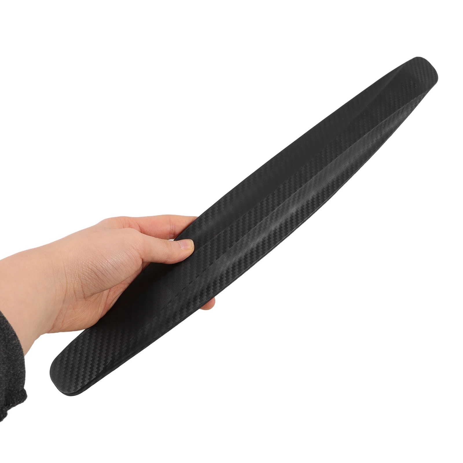 

2 Pcs Bumper Anti-collision Strip Guards Stickers Black Pvc Protective Pad Scratch Resistant Car Front Rear Bumper Decorative