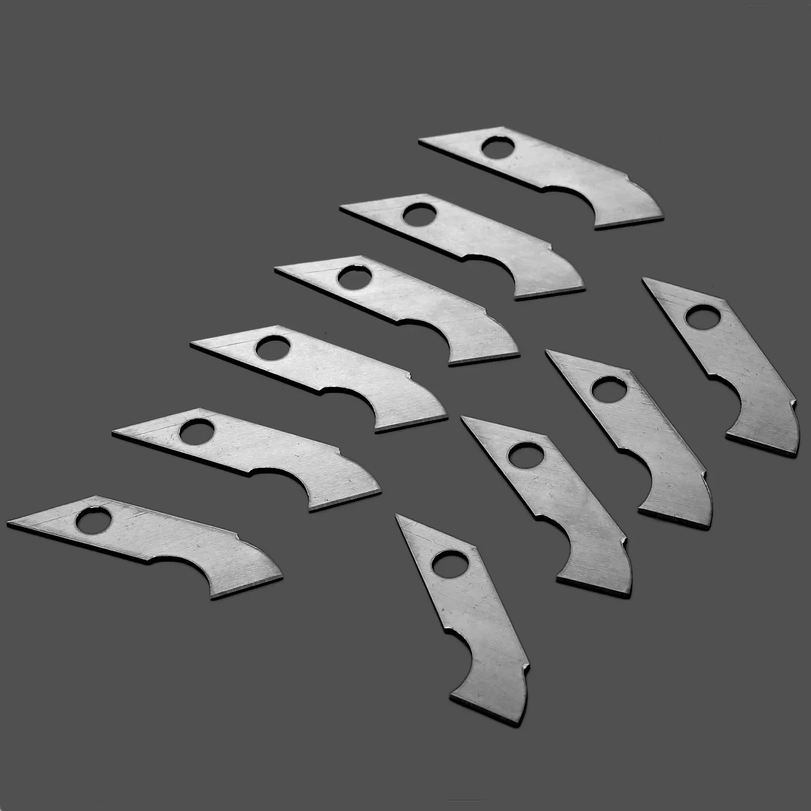 10Pcs Acrylic Plexiglass Knife Hook Blade Steel Blades Paper Cutter DIY Hand Tools for ABS Plate Acrylic Plastic Board Cutting