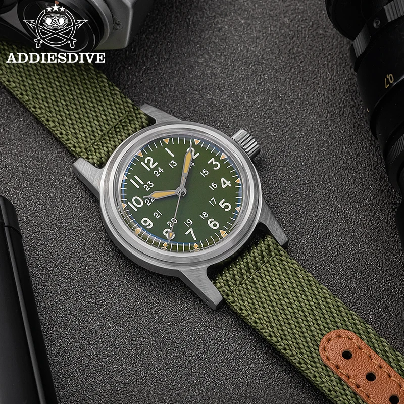 ADDIESDIVE Bubble Mirror Glass Japan NH35A Calendar Women's Automatic Mechanical Watch Super Luminous 20Bar Waterproof Watches view 6