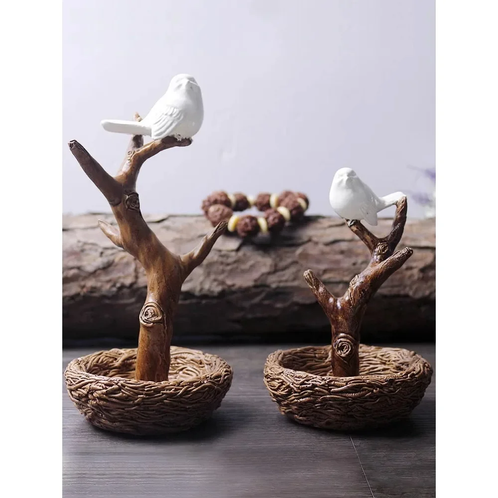 

Nordic Bracelet Hanger Placement Rack Bird's Nest Branch Jewelry Necklace Ring Earring Storage Jewelry Display