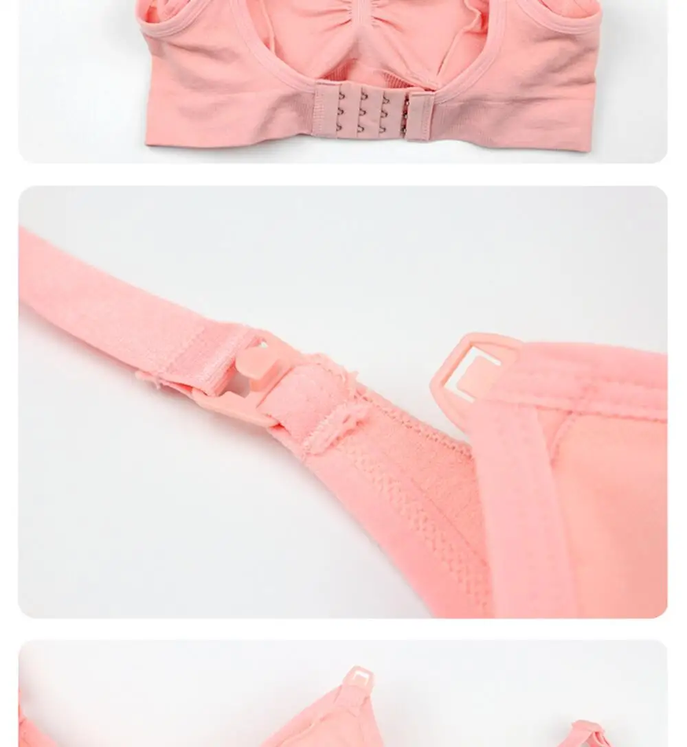 Still-BHs ohne Bügel, Still-BH-Slip-Set, Schwangerschaftskleidung, verhindert Durchhängen, atmungsaktiver Still-BH für Frauen – Detail 13