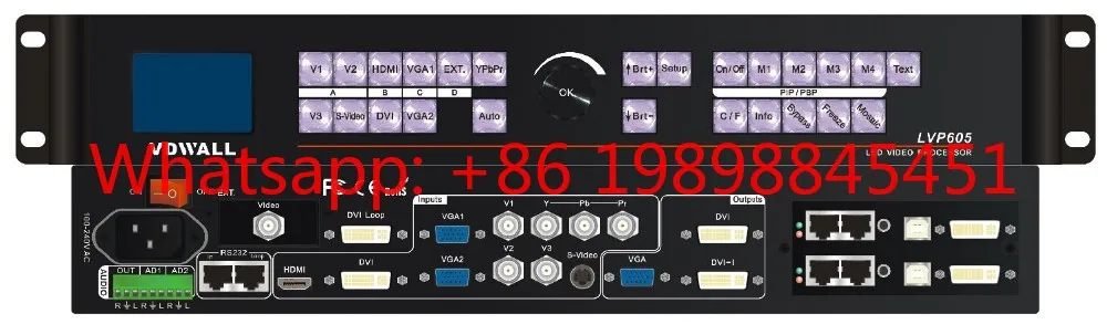 VDWALL LVP615S All in One LED Video Processor | SDI/HDMI/DVI Input 4×RJ45 Output 10Bit Faroudja Processing LED Wall Controller