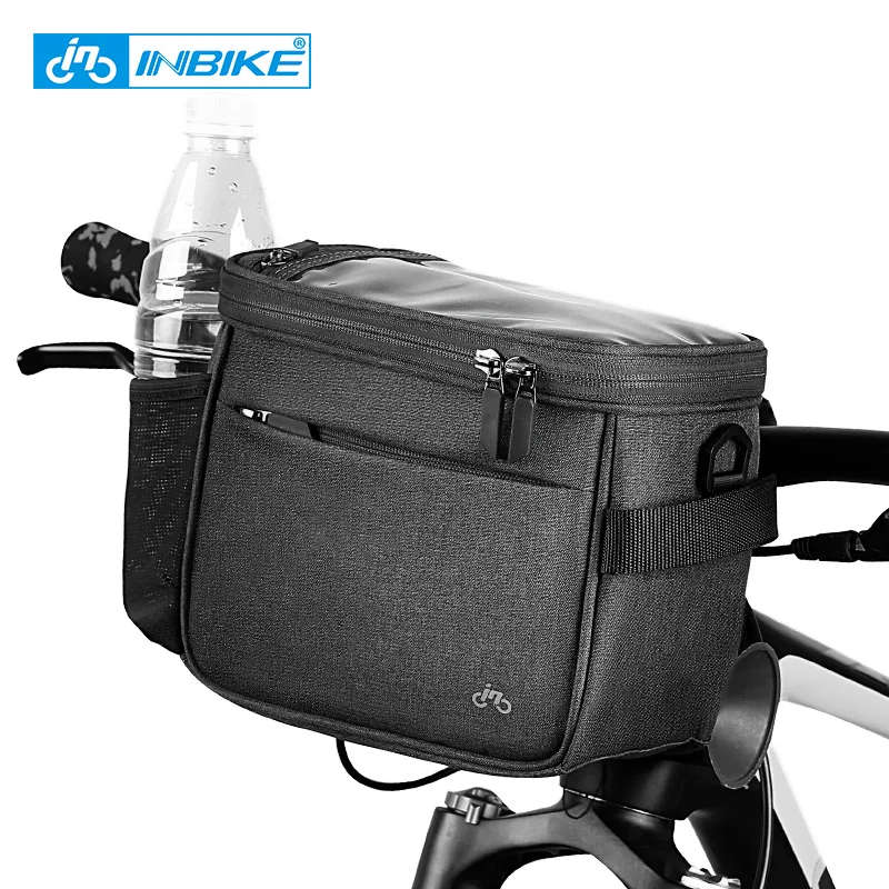 INBIKE Fahrrad-Lenkertasche, 7,5 Zoll, Handyhülle, Touchscreen-Tasche, wasserdicht, große Kapazität, Mehrzweck-MTB-Aufbewahrungszubehör