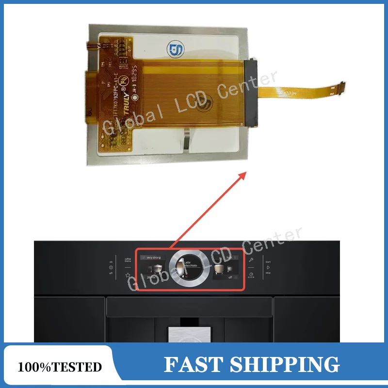 New Original Screen Oled Lcd Display for Bosch CTL636EB6 CTL636ES6 Coffee Machine Oven Replacement/Repair(With Touch Screen)