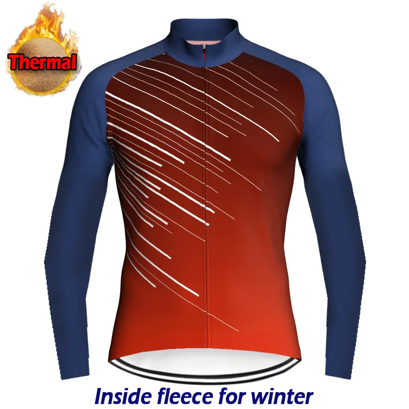 

Fleece Cycling Jersey, Long Sleeve Shirt, MTB Bicycle Cycling Warm Clothes, Thermal Wear, Bike Coat, Winter, Bike Jacket, Pocket