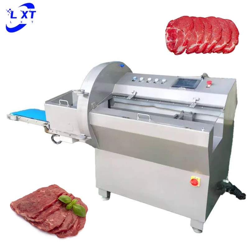 Commercial  Automatic Frozen Meat Slicer Beef Mutton Roll Cutter Bacon Sausage Slicing Machine