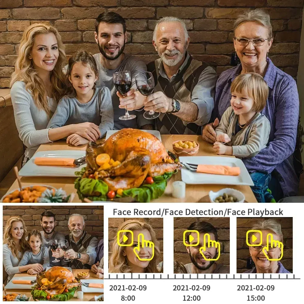 XMEYE Home Security Kit 4K AI Face CCTV AHD DVR 4CH Outdoor Full Color Night Vision Bullet Camera Video Surveillance System Set