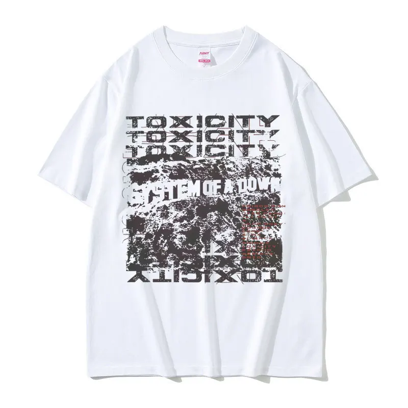 

System of A Down Toxicity Album Graphic T-shirt Men Women Clothing Rock Alternative Metal T Shirts Men's 90s Vintage Streetwear