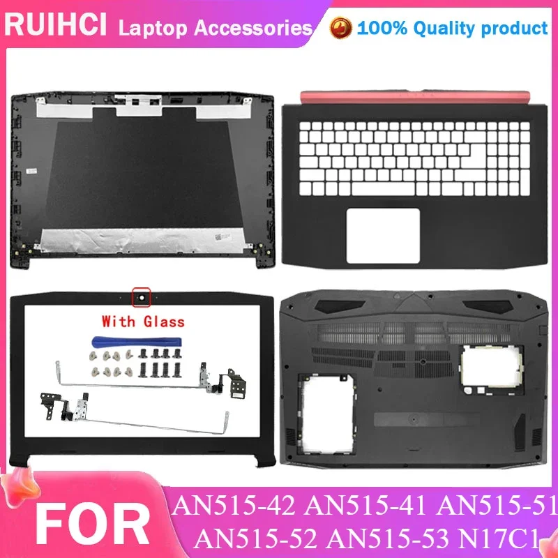 for Acer Nitro 5 AN515-42 AN515-41 AN515-51 AN515-52 AN515-53 N17C1 Laptop LCD Back Cover/LCD Bezel/Hinges/Palmrest/Bottom Case