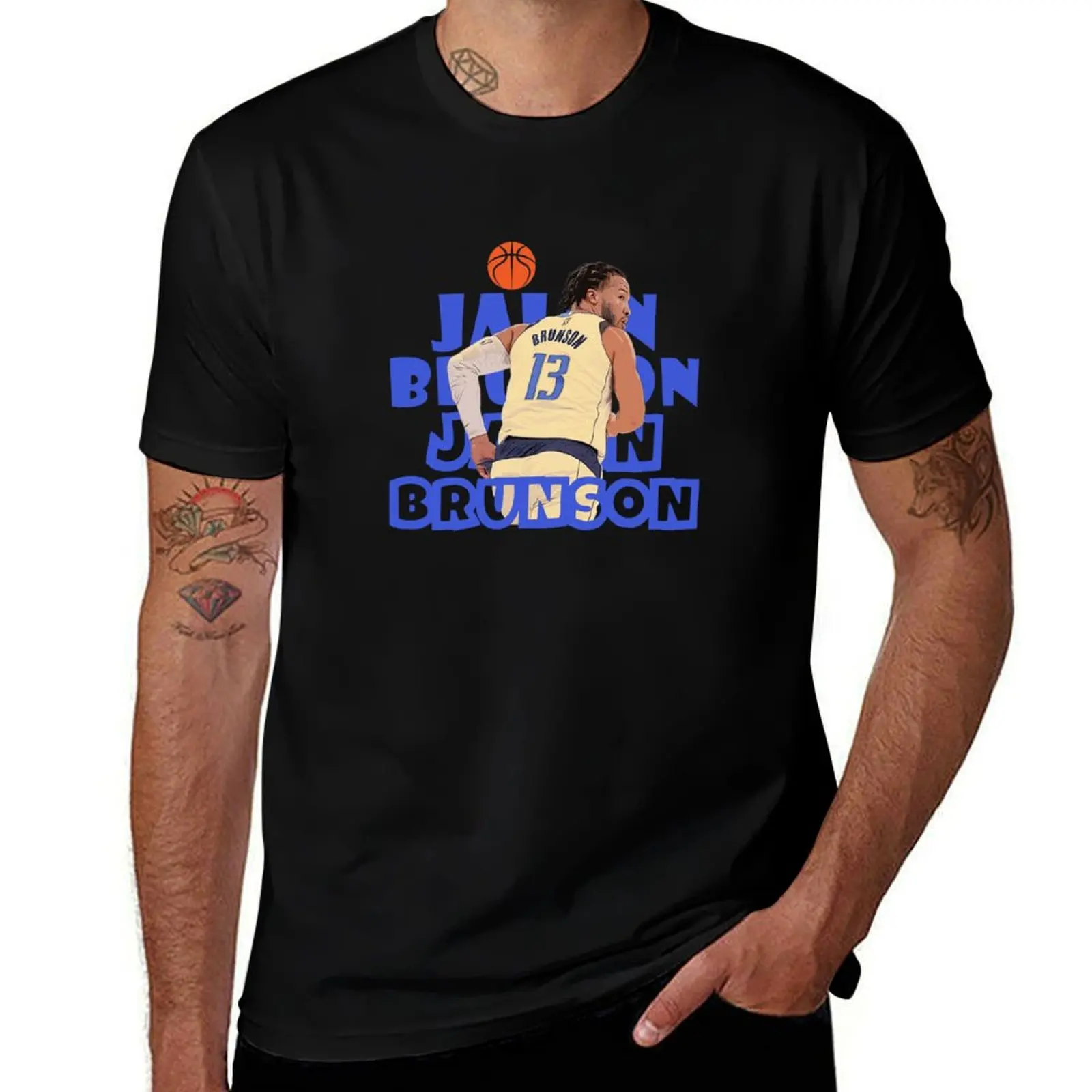 

Футболка Jalen Brunson, футболки с рисунком, таможенные мальчики, белая футболка с аниме, черные футболки для мужчин