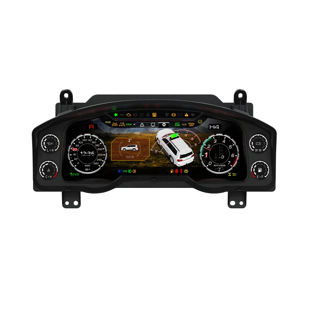 

For Toyota Landcrusier LC200 2008-2021 12.3" LCD Digital Dashboard Cluster Virtual Instrument Panel Speedometer Cockpit