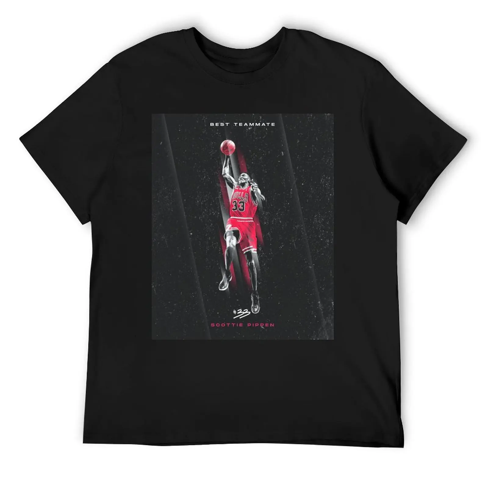 

Scottie Pippen 33 Basketball T-Shirt gifts for boyfriend plus size tops Luxury man mens big and tall t shirts