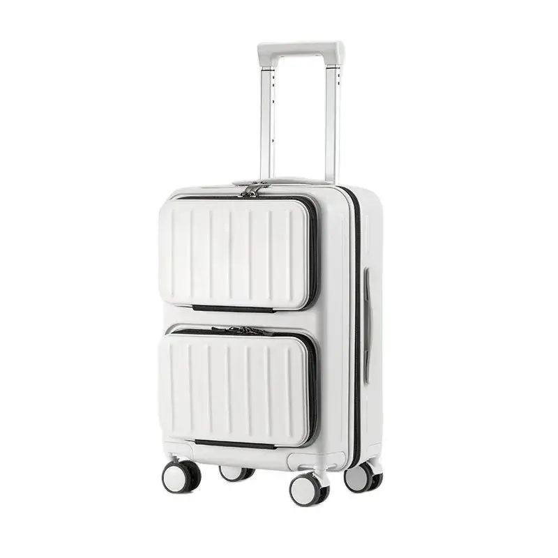 Hoge Kwaliteit Koffer Vooropening Rolling Bagage 20 "24" Man en Vrouwen Trolley Tassen Handbagage Wachtwoord Koffer reis Cabine