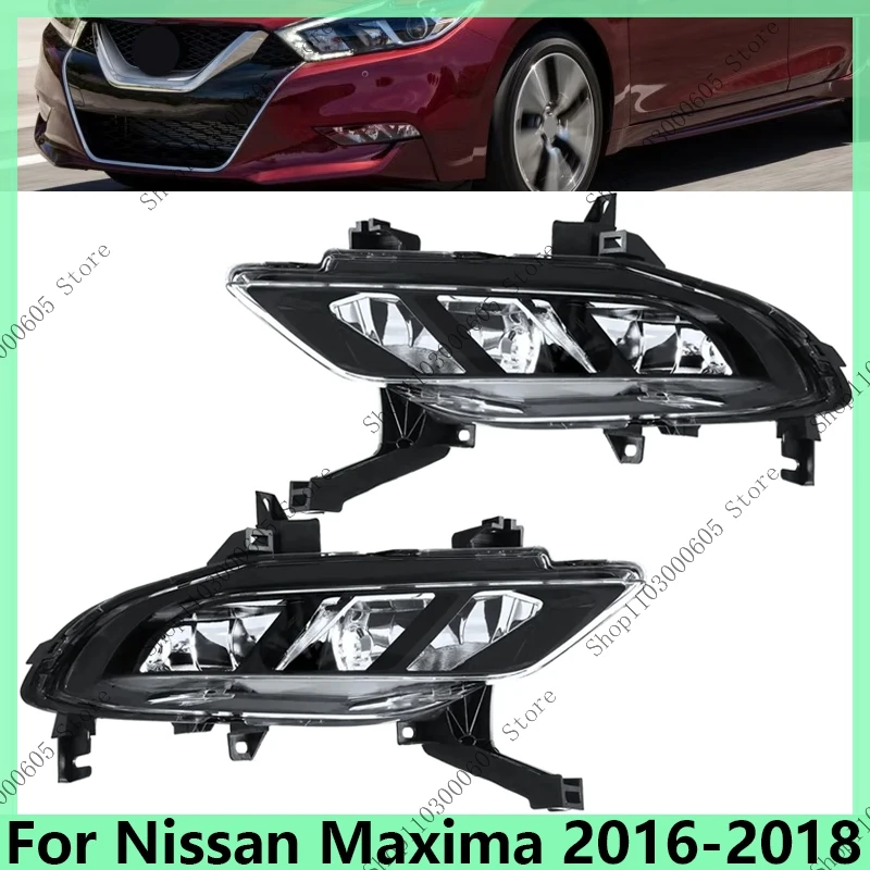 Fog Light  For Nissan Maxima 2016 2017 2018 Auto Car Fog Lamp 26150-4RK0A 26155-4RK0A Fog Lamp Car Accessories