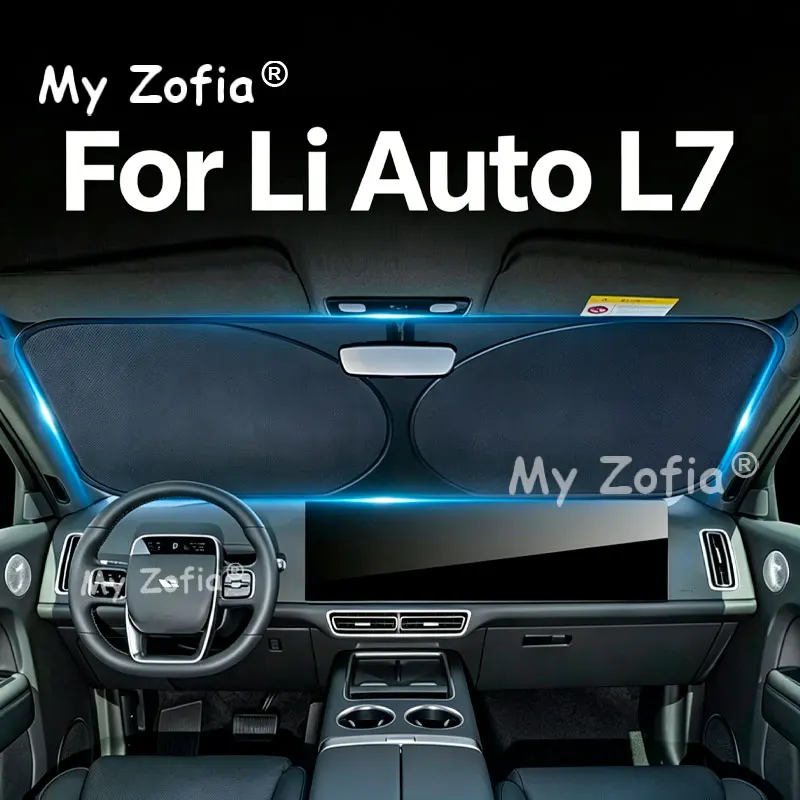 Für Li Auto L7 2025 2026 Windschutzscheiben-Sonnenschutz UV-Schutz Wärmeisolierung Frontscheiben-Abdeckung Faltbares Zubehör