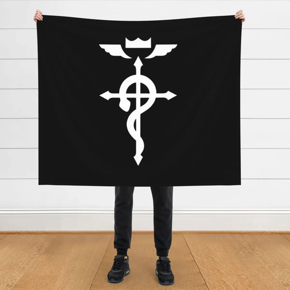 

Edward Elric Crest Throw Blanket anime Luxury For Baby Blankets