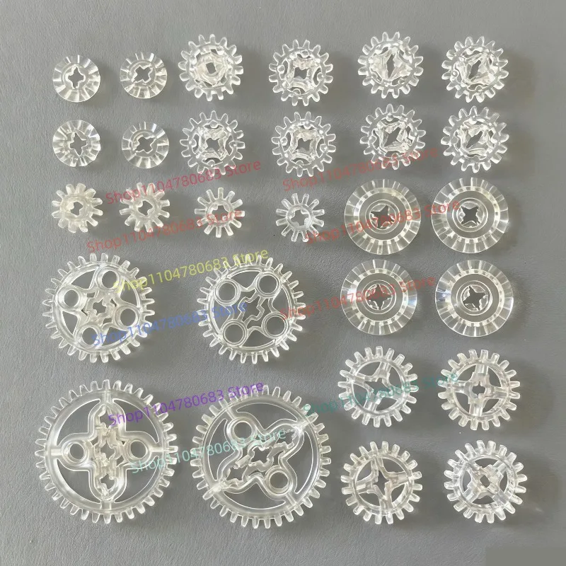 Pack d'accessoires pour blocs de construction MOC, Compatible avec les jouets mécaniques à engrenages pour un assemblage gratuit et un jeu mixte et assorti