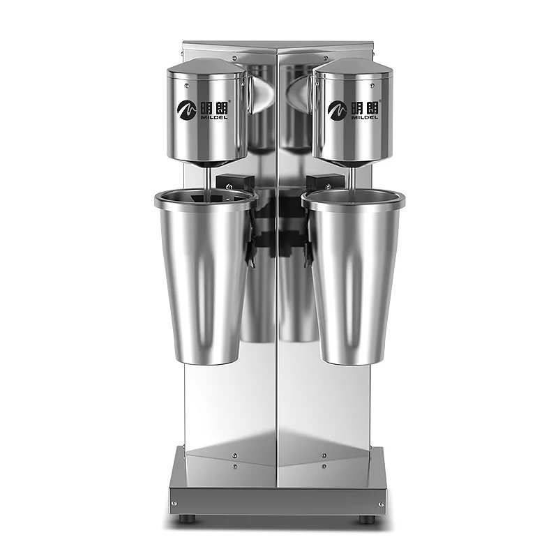 

Milkshake Machine Stainless Steel Milk Shake Machine Double Head Drink Mixer Make Milks Foam/Milkshake Bubble Tea Machine