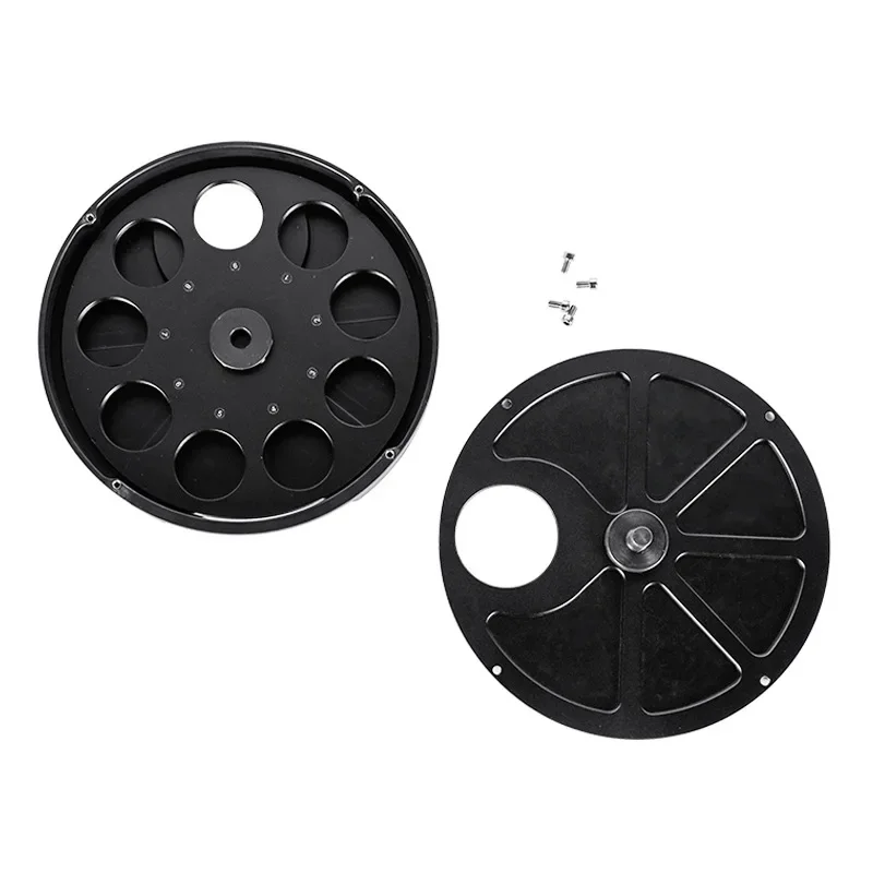 Astronomical Accessories 9-piece 1.25 Inch Manual Filter Wheel Astronomy Telescope Deep Space Planetary