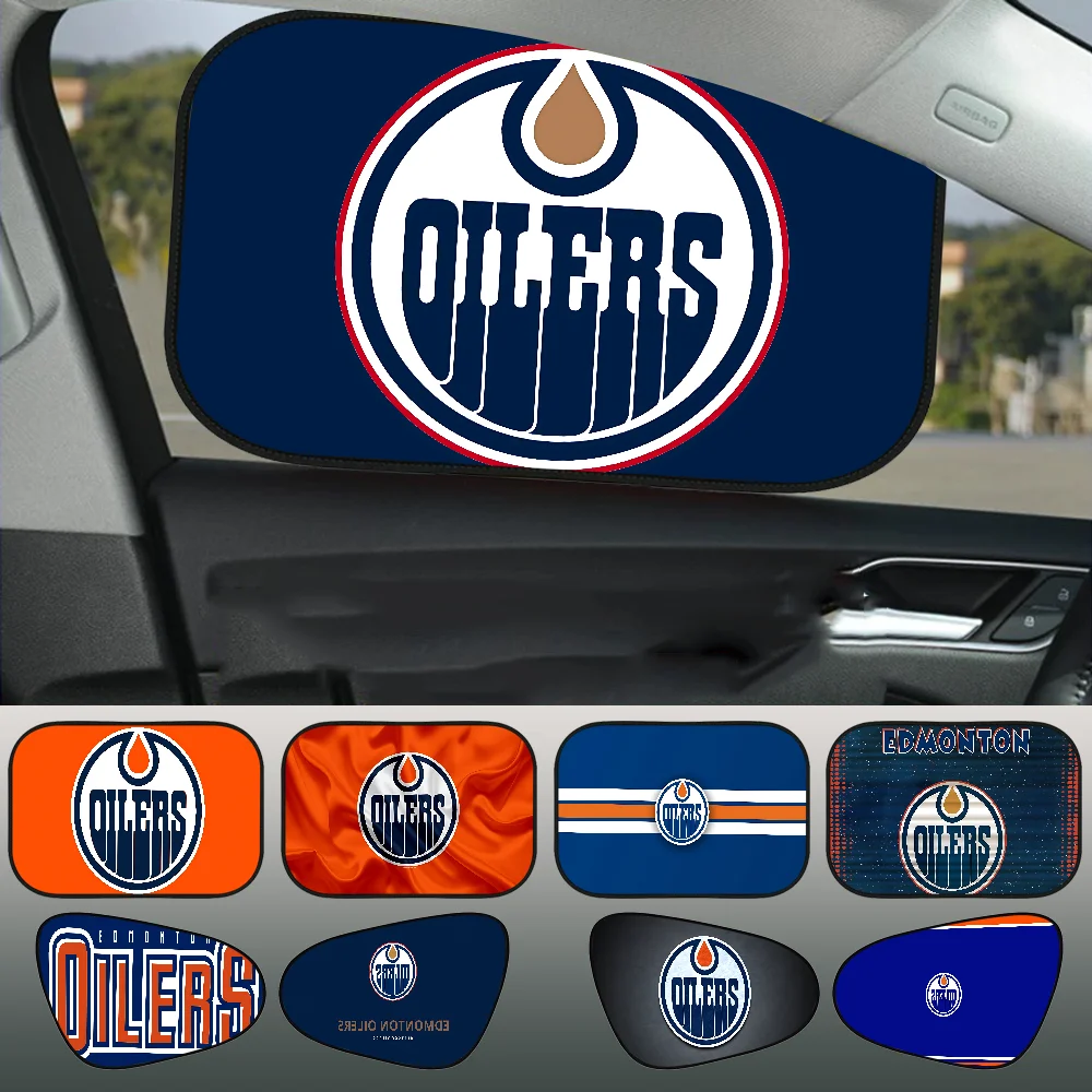 

E-Edmonton O-Oilers Универсальный автомобильный солнцезащитный козырек на лобовое стекло, отражатель, складная оконная крышка, защитная изоляция, автоаксессуары