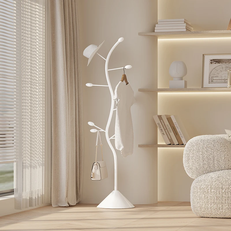 Valet Standing Coat Hanger Floor Entryway Mental Hat Clothes Rack Standing Hanger Percheros Para Ropa Entrance Hall Furniture