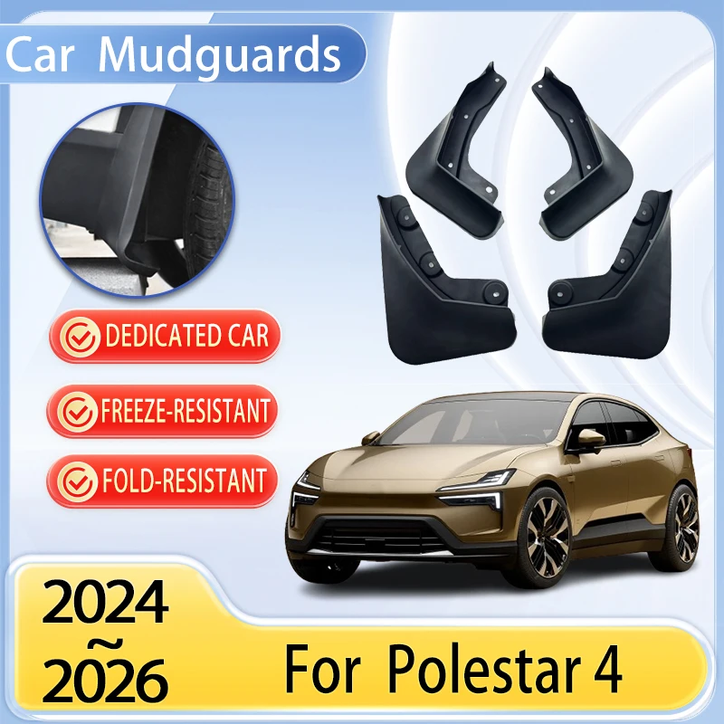 

Car Mudguards Parts For Polestar 4 2024 2025 2026 Mud Guard Splash Proof Fender Flaps Splas Splash Guard Fenders Car Accessories