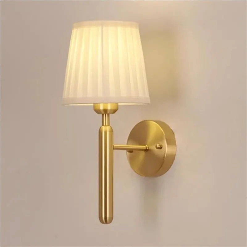 

Battery-powered fabric-covered wall lamp for hotel and guesthouse corridors and bedrooms with RGB remote control