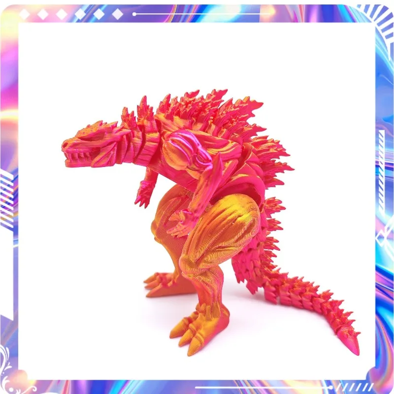 

New Godzilla 3D Printed Muscle Dinosaur Joint Movable Creative Model Ornament New Male Gift Decoration Holiday Gift