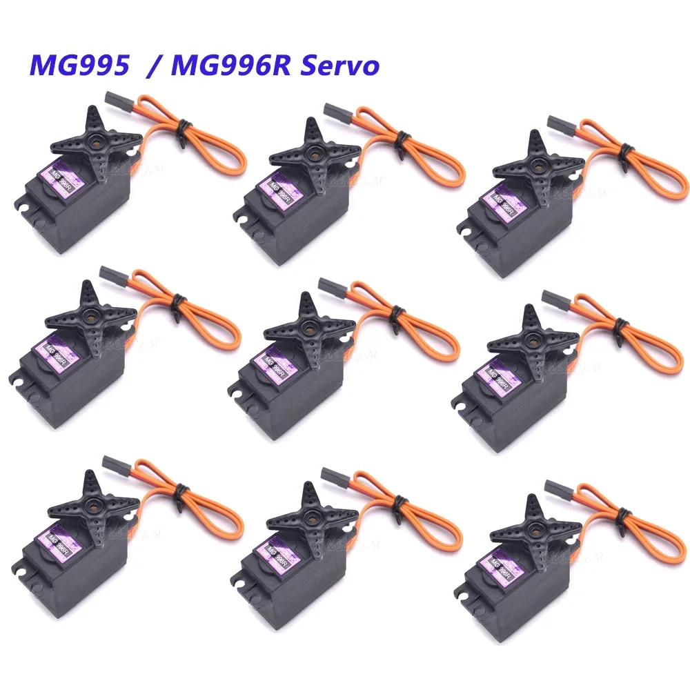 RoRusAA10 Pcs MG995 MG 995 / MG996R MG996 Metal Gear RC Servo High Speed For Racing Car Truck Parts Car RC Model Helicopter Boat