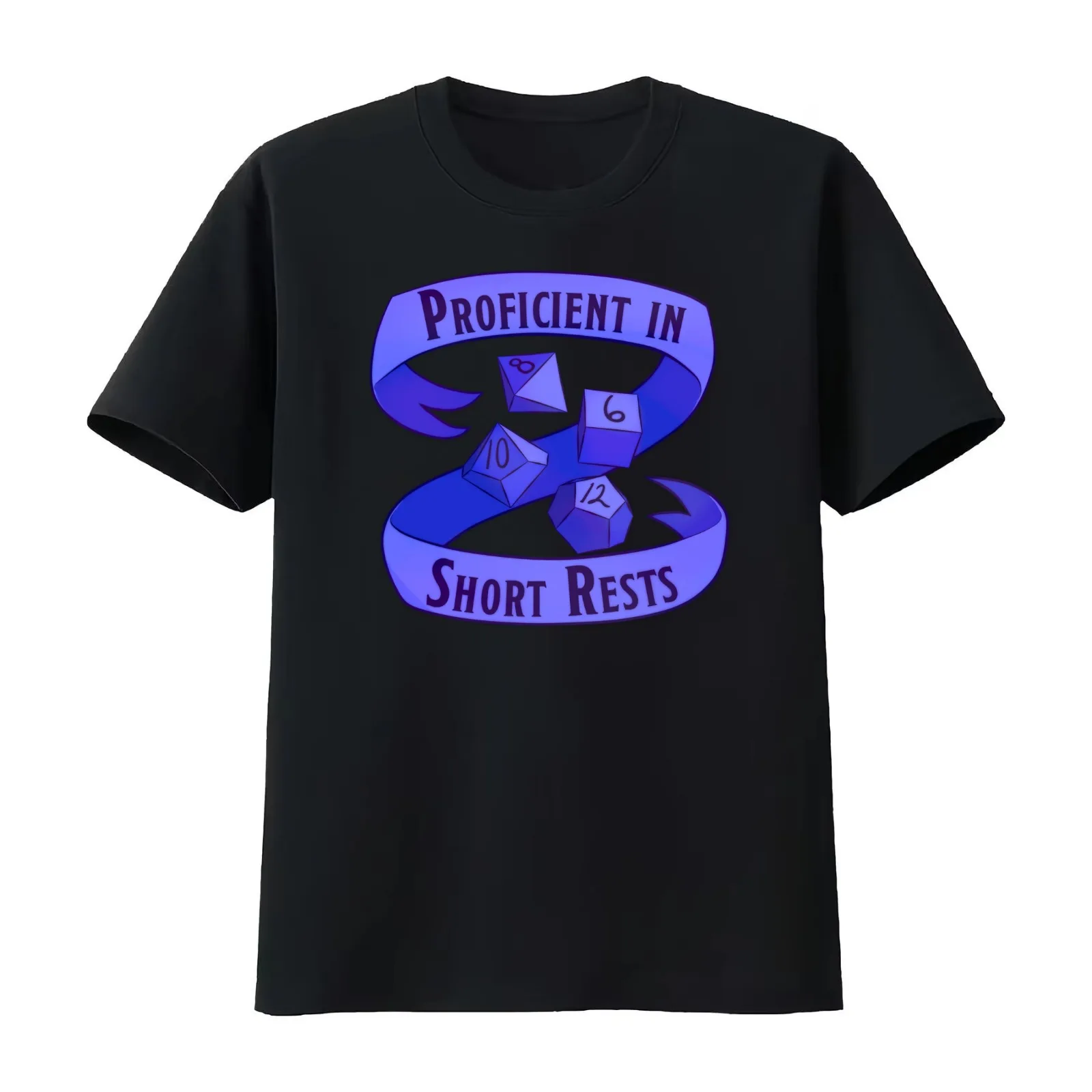 Short Rests Blue T-Shirt Summer Casual Cotton Tee Oversized Streetwear Tops Vintage Graphic Print Loose Fit Short Sleeve
