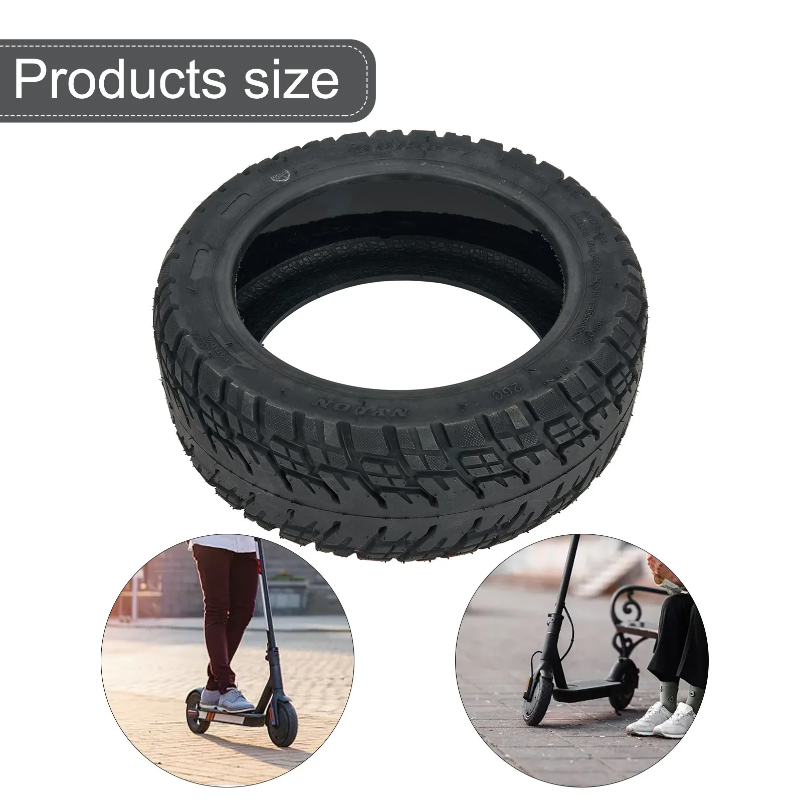 Hot Sale E-Scooter Replacement Parts High Quality Tubeless Tyre 90/55-7 Off-Road Tyre Rubber Built-in Live Glue