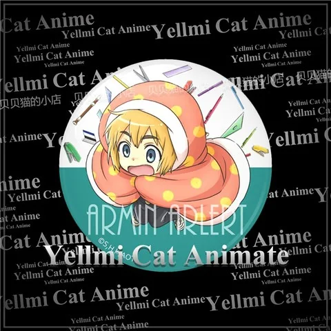 Attack on Titan Junior High School Badge Anime Accessory Pin Bag Charm Giant Attack School Spin Off Manga Merchandise Badge B view 4