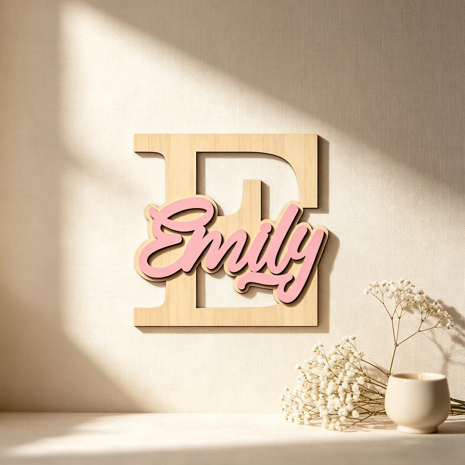1pc 나무 이름표, 맞춤형 이름, 보헤미안 스타일,  - Home Decor Names 리뷰 및 가격