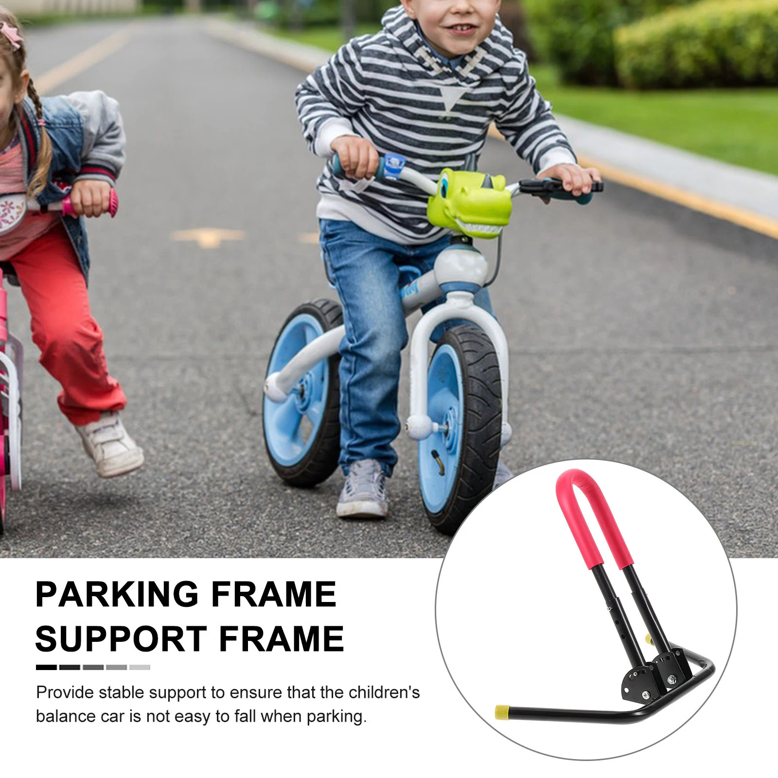 

Bike Floor Rack Metal Stand for Garage Indoor Storage Adjustable Bicycle Parking Rack for Mountain Road Kids Bikes