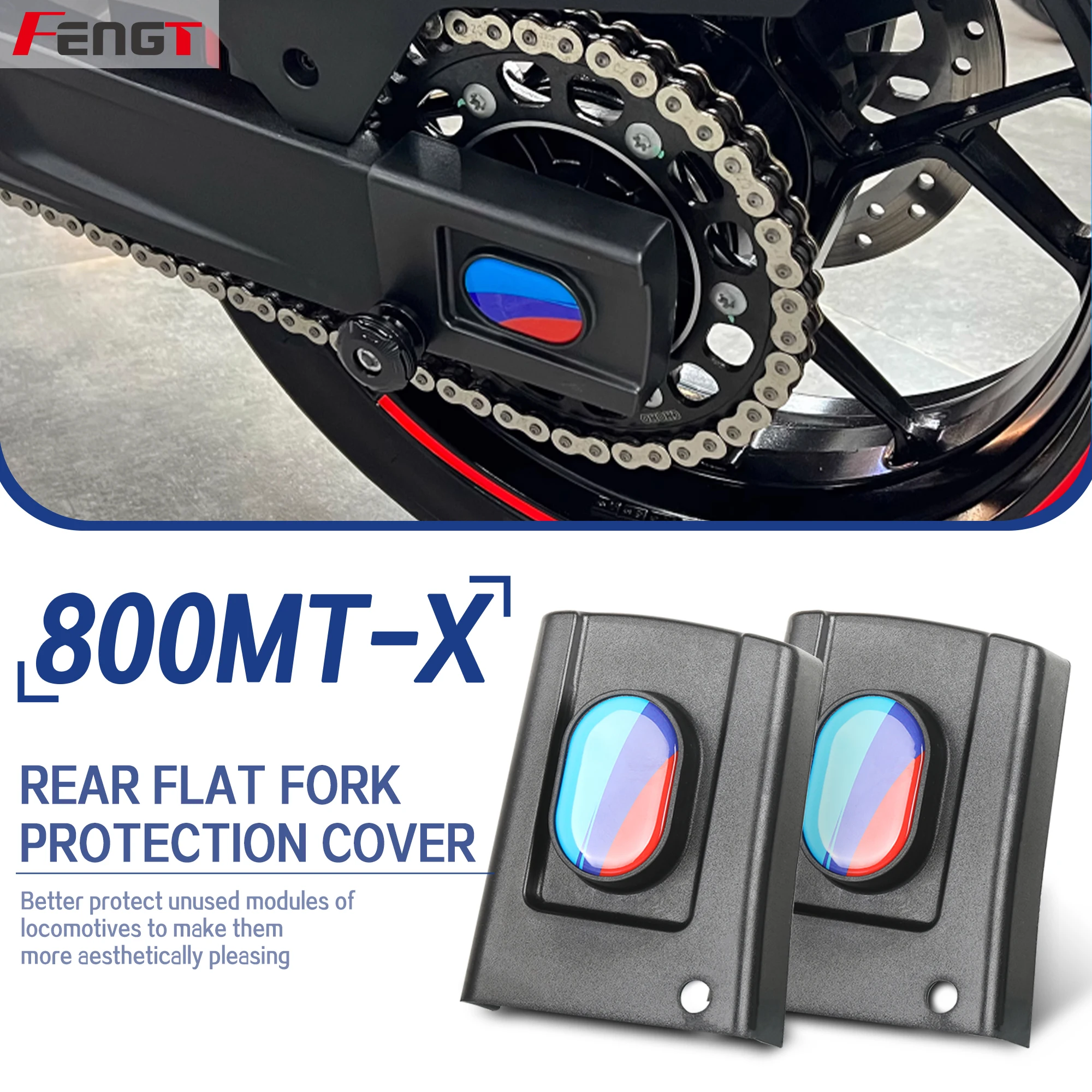 

Для мотоцикла CFMOTO 800MT-X 800MTX 800NK 800 MTX/ NK Защитная крышка задней плоской вилки Декоративная панель Защита суппорта