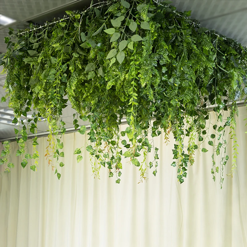 

Customizable LFB1492 Christmas Wedding Decoration Artificial Plant Greenery Hanging for Stage Ceiling Decoration