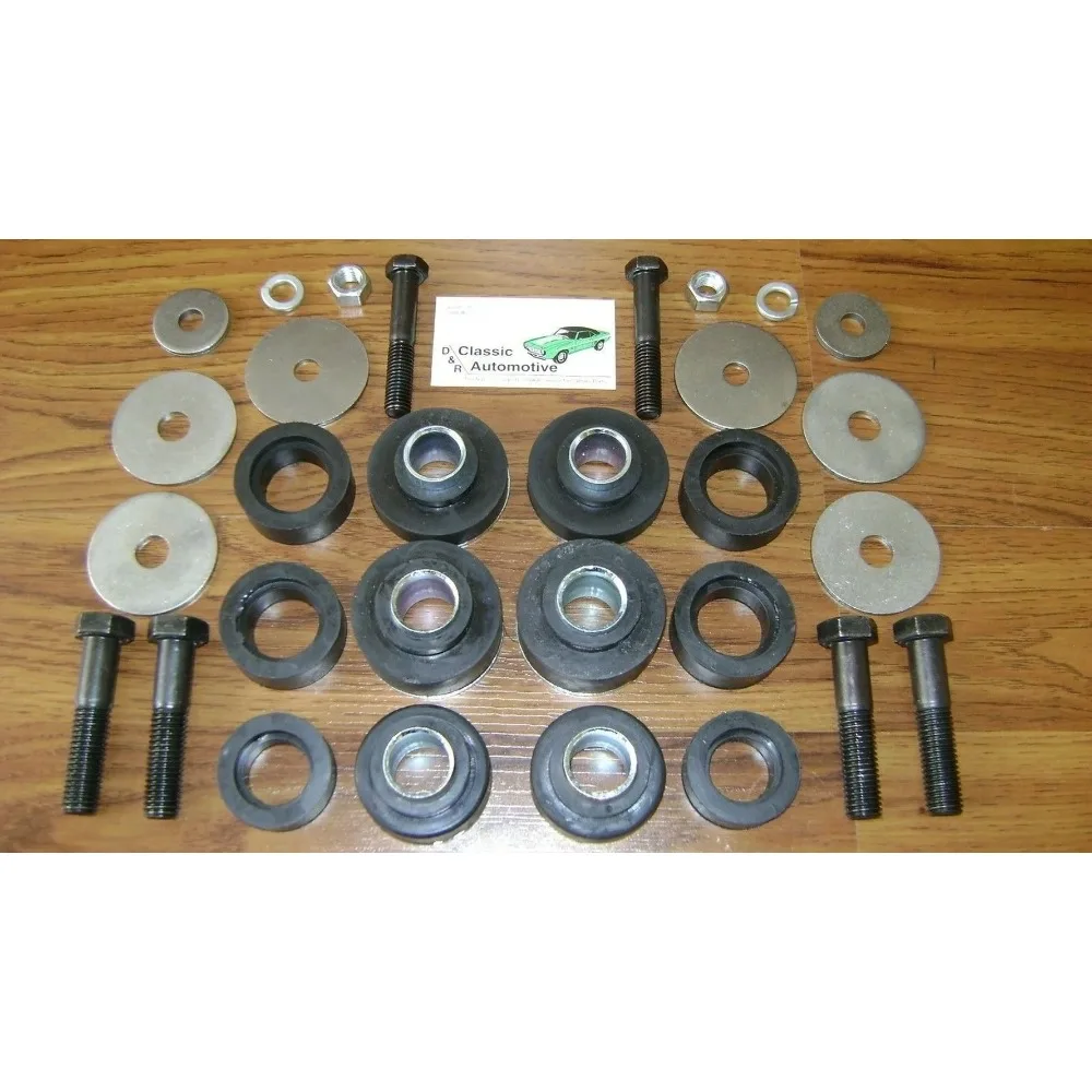 

Subframe Body Mount Bushing Kit with Hardware Bushings Sub Frame Bolts Washers