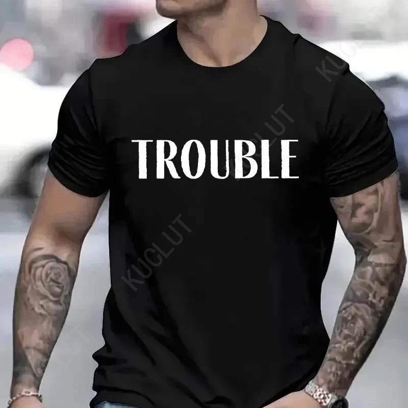 Where I Go Trouble Follows Shirt Couples Matching T-shirts Funny Couples Tee Shirts Lovers Matching Tees Gift for Girlfriend Top