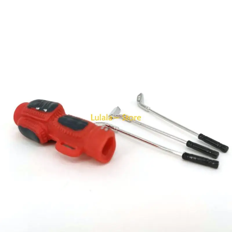 Y4QA Miniature Golf Set Model Figurine With Realistic Clubs And Balls For 1/12 Doll House Decoration And Sport Theme Display