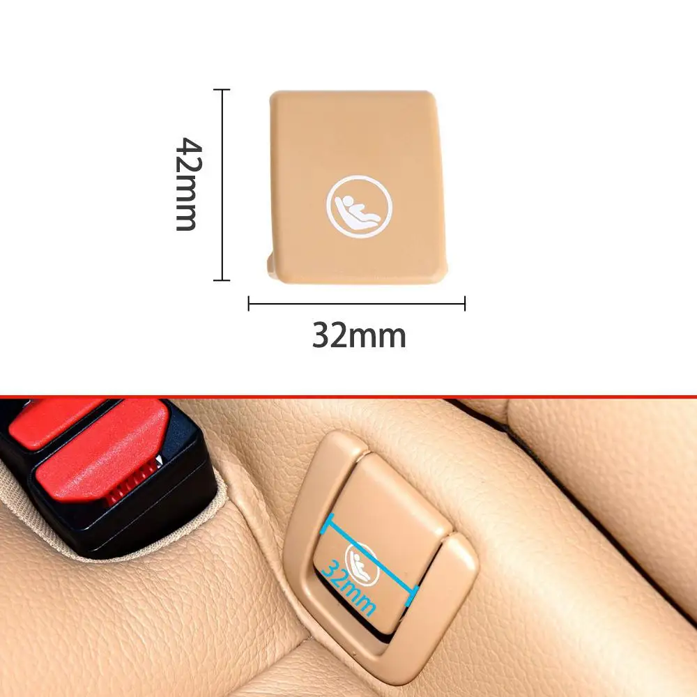 

2020-2021 2X Car Rear Seat Hook ISOFIX Cover Child Restraint For Volvo V60 V90 XC40 XC60 S60 S90 Car Rear Seat Hook Black