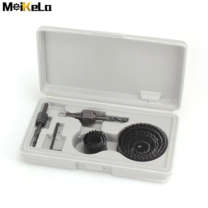 Imagem -06 - Meikela-carpintaria Buraco Saw Drill Bit Grupo Aço Carbono Cutter Sets Gesso Cartonado Teto Madeira 19127 mm